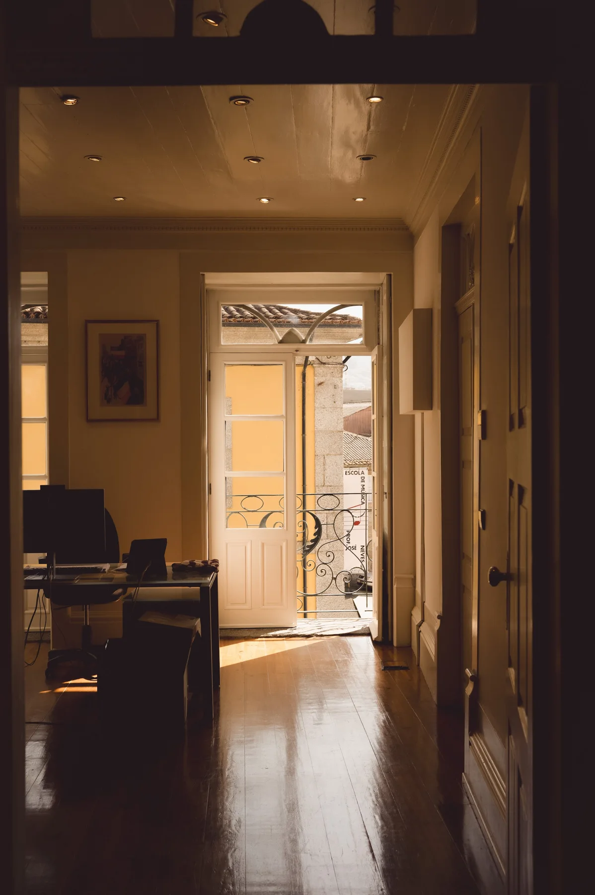 Warm afternoon light in a Portuguese interior